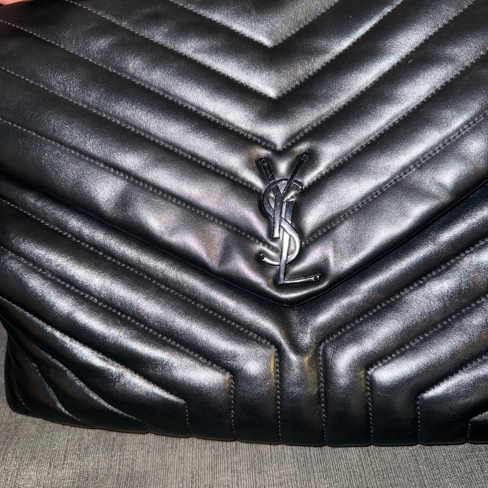 Saint Laurent Black Lou Lou Large